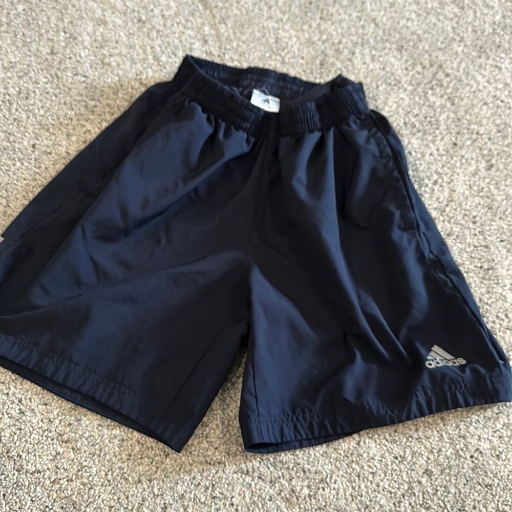 Mens navy adidas running shorts